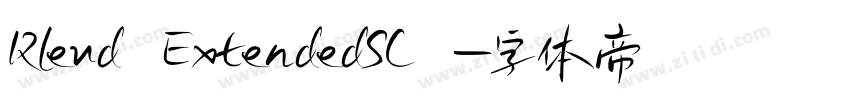 Rleud ExtendedSC 字体转换